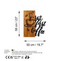 Wallity Coffee First Escultura de pared en nogal y negro
